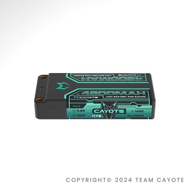 Cayote Racing 4600mAh 2S Shorty LiPo Akku 7,6V 145C 163g - 462S145