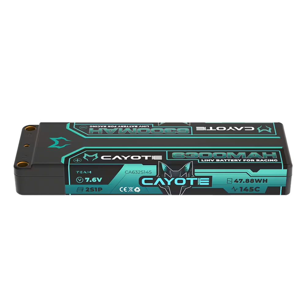 Cayote Racing 6300mAh 2S LiPo Akku 7,6V 145C 226g - 632S145