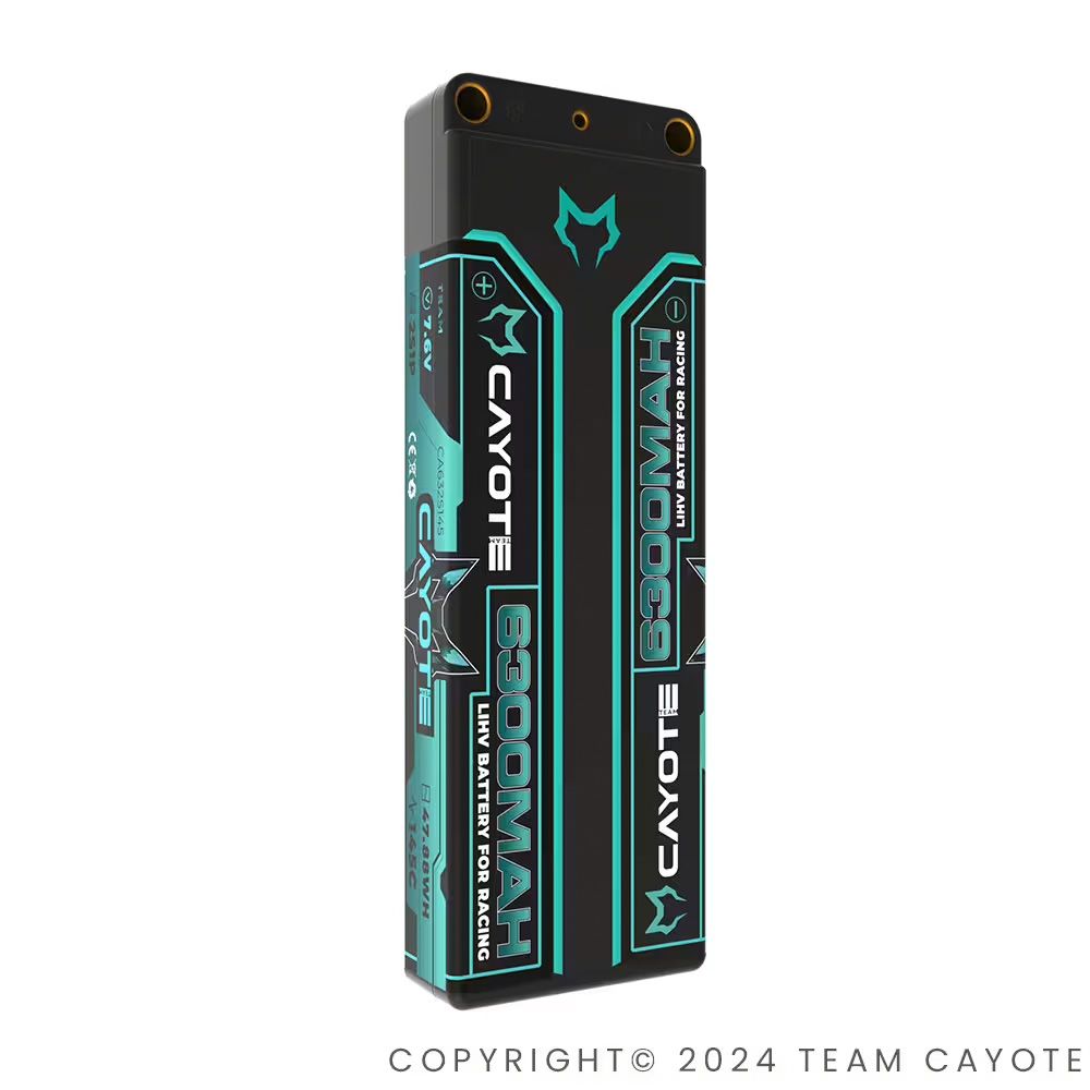 Cayote Racing 6300mAh 2S LiPo Akku 7,6V 145C 226g - 632S145