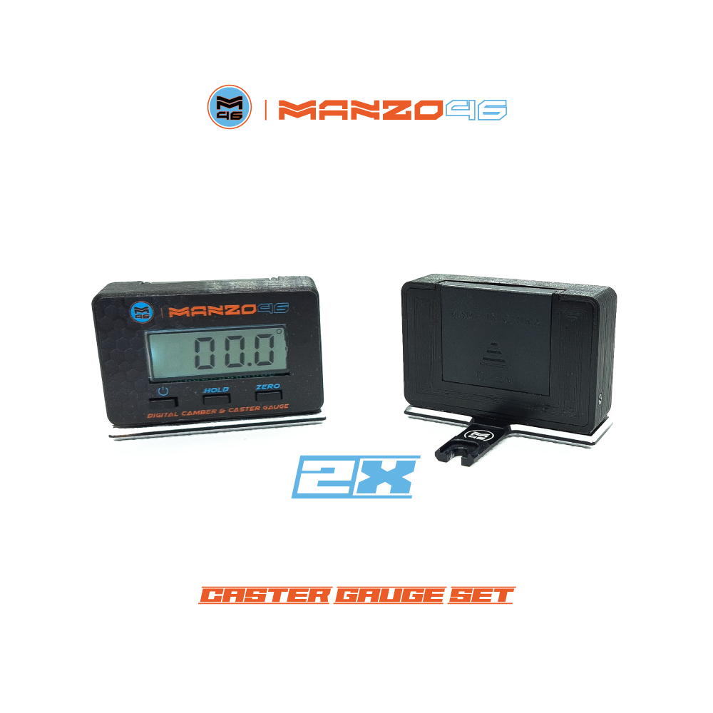 Manzo46 Digital Caster Gauge SET (2) - M46-018SET - RCXX - rc racing for professionals