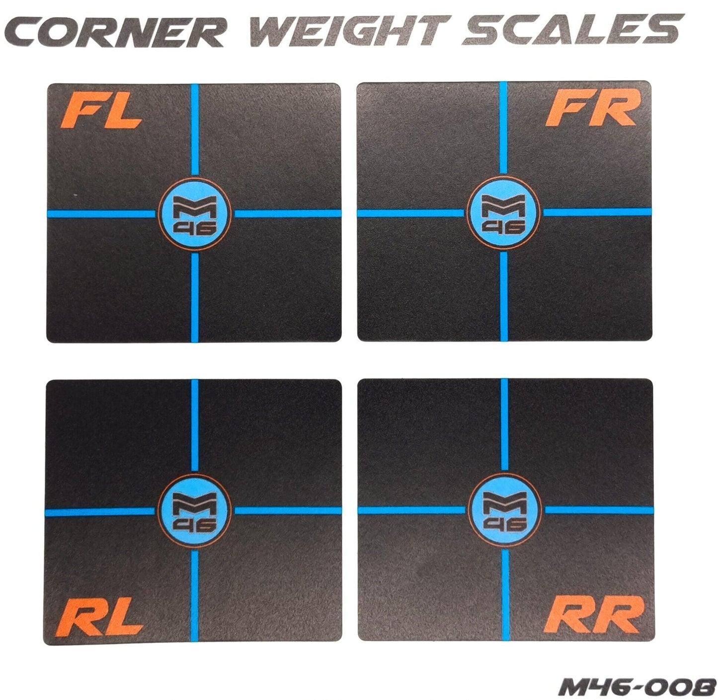 Manzo46 Corner Weight Scale Sticker (1) - RCXX - rc racing for professionals