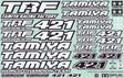 Tamiya Stickers TRF421 - 11424543 - RCXX - RC Racing Shop | RC Models | Tuning & Spare Parts for Professionals