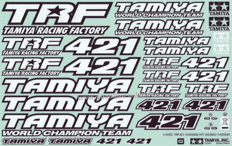 Tamiya Stickers TRF421 - 11424543 - RCXX - RC Racing Shop | RC Models | Tuning & Spare Parts for Professionals