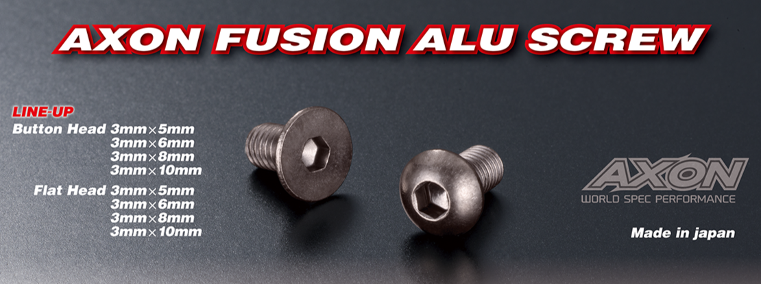 Axon Fusion Aluminium Screw - Flat Head 3x5mm (4) - RCXX - rc racing for professionals