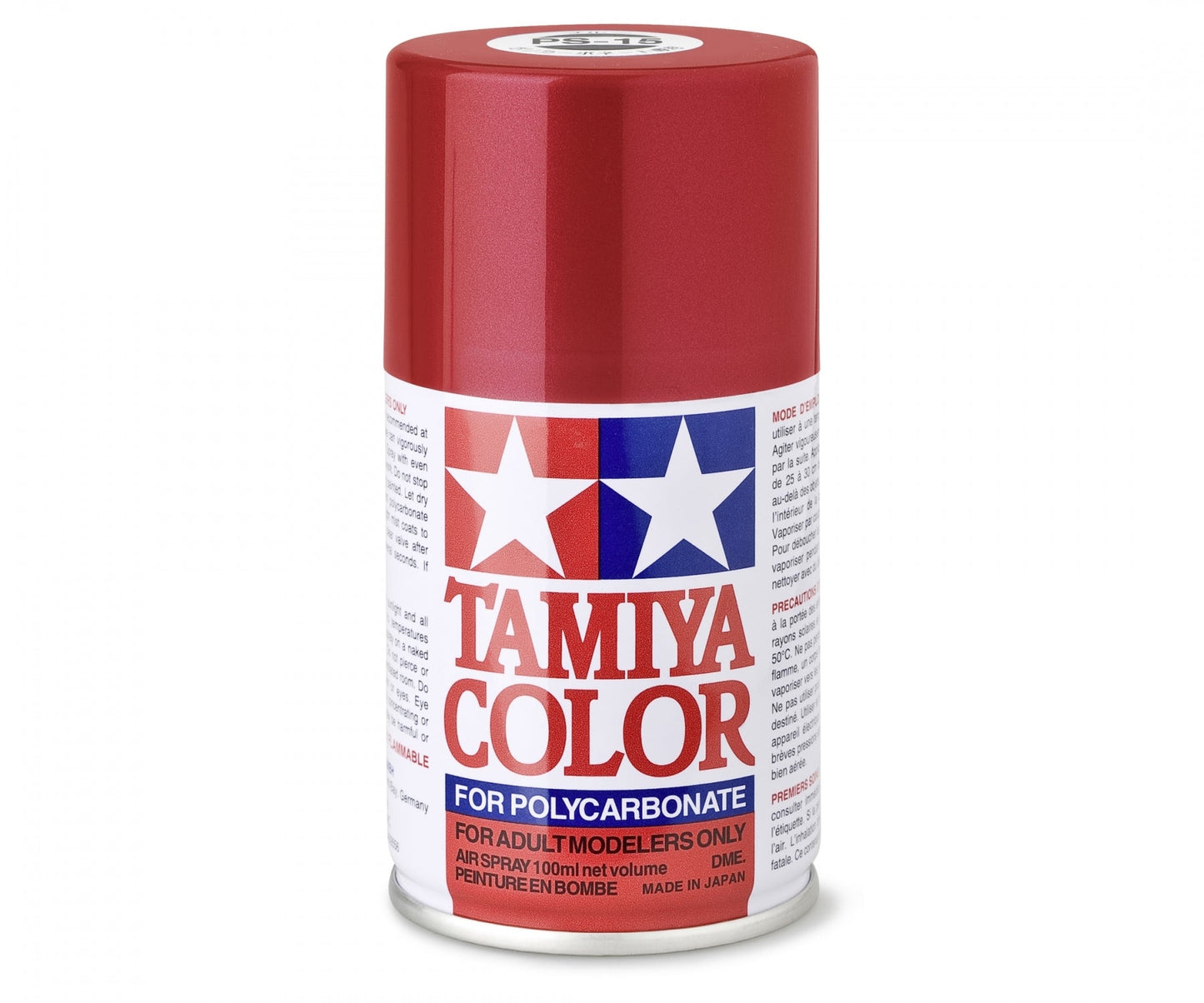 Tamiya Lexan Spray (1) - PS-15 Metallic Red - RCXX - rc racing for professionals