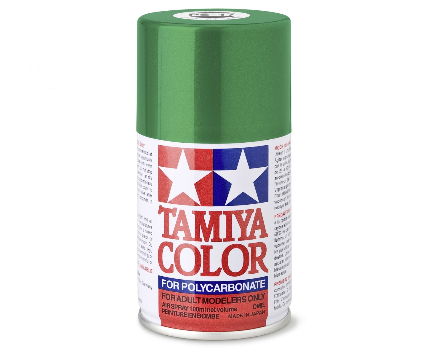 Tamiya Lexan Spray (1) - PS-17 Metallic Green - RCXX - rc racing for professionals