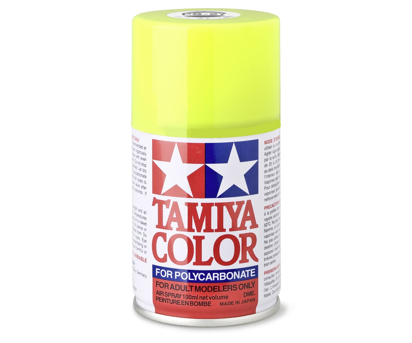 Tamiya Lexan Spray (1) - PS-27 Fluorescent Yellow - RCXX - rc racing for professionals