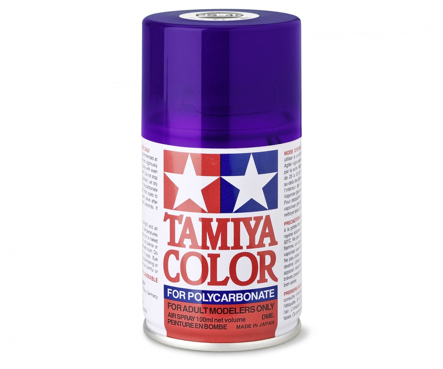 Tamiya Lexan Spray (1) - PS-45 Translucent Purple - RCXX - rc racing for professionals