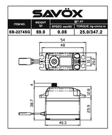 Savöx SB-2274SG Servo