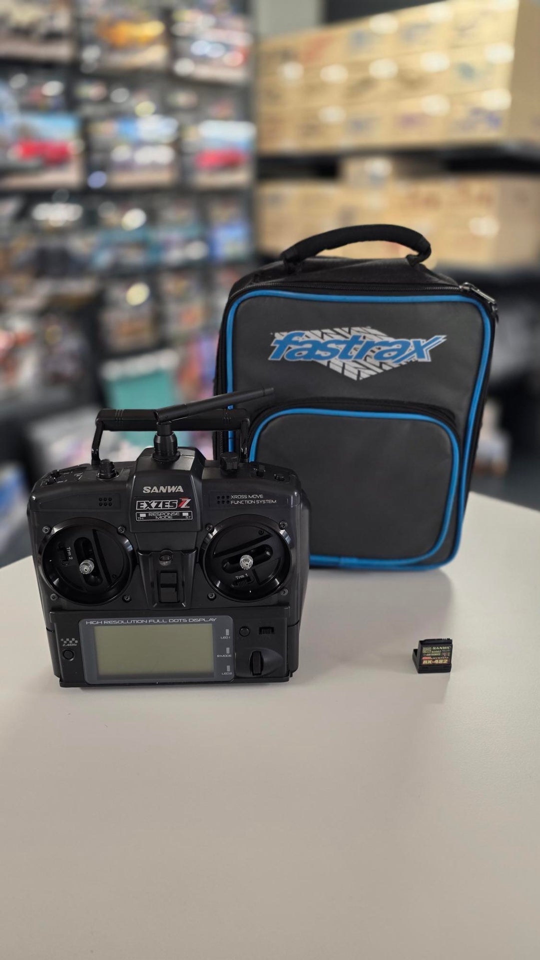 PRE OWNED Sanwa EXZES ZZ + RX-482 + Fastrax Bag