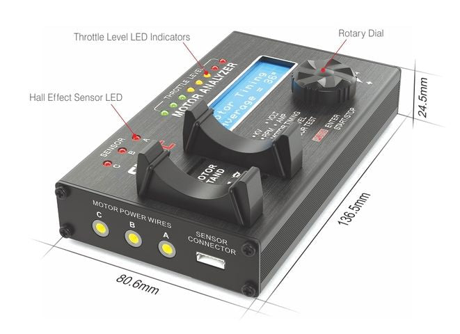 SkyRC Burshless Motor Analyzer - SK-500020 - RCXX - rc racing for professionals