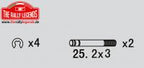 Rally Legends Shock shafts short (2) - RCXX - RC Racing Shop | RC Models | Tuning & Spare Parts for Professionals