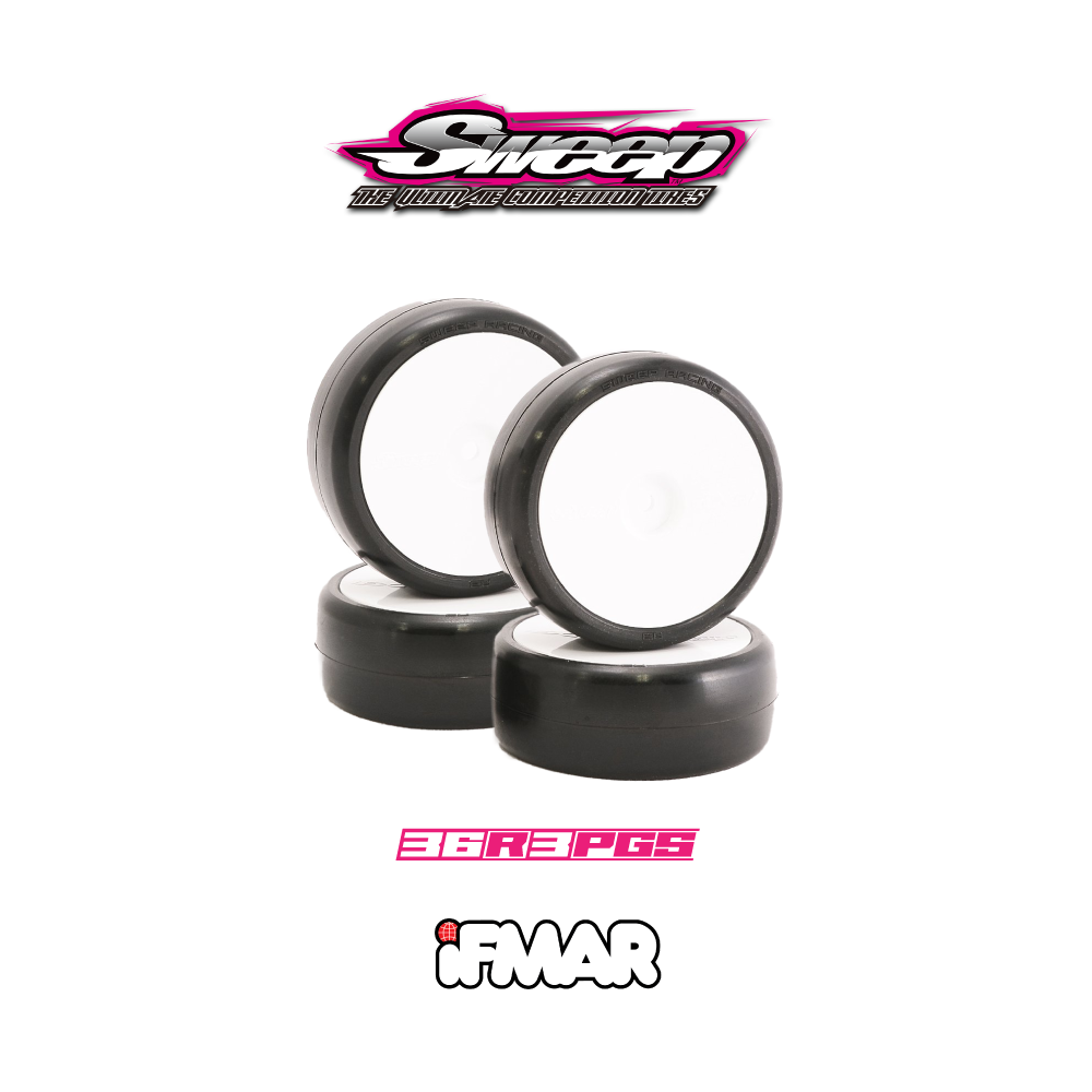 Sweep "WC 2024" D-R3 Preglued Touring Car Tires 36 Shore (4) - 36R3PGS - IFMAR - RCXX - rc racing for professionals