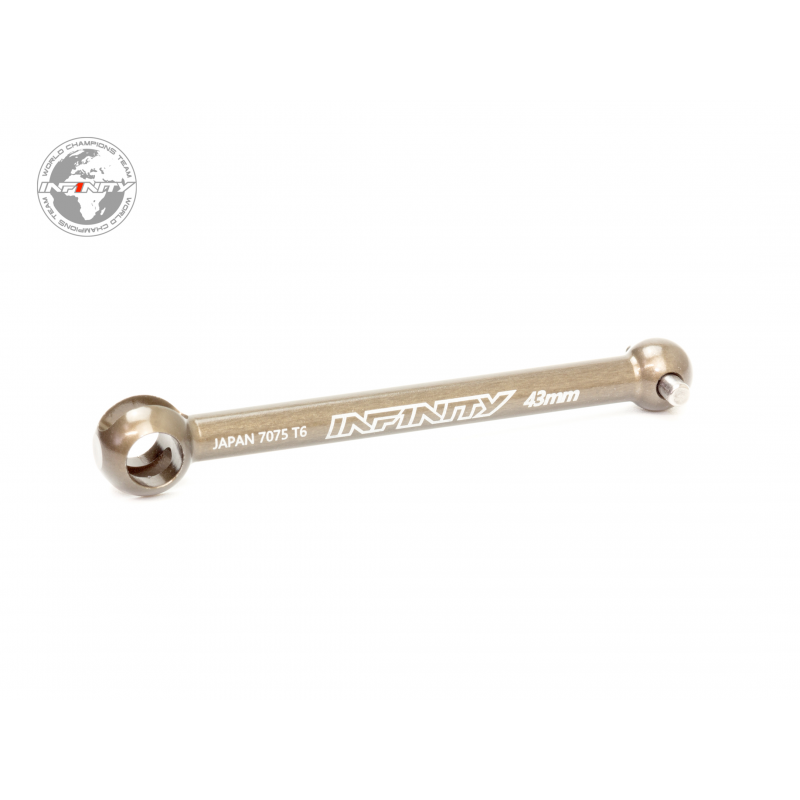 Infinity ALU CVD DRIVE SHAFT 43MM - HARD ANODIZED (1) T313 - RCXX - rc racing for professionals