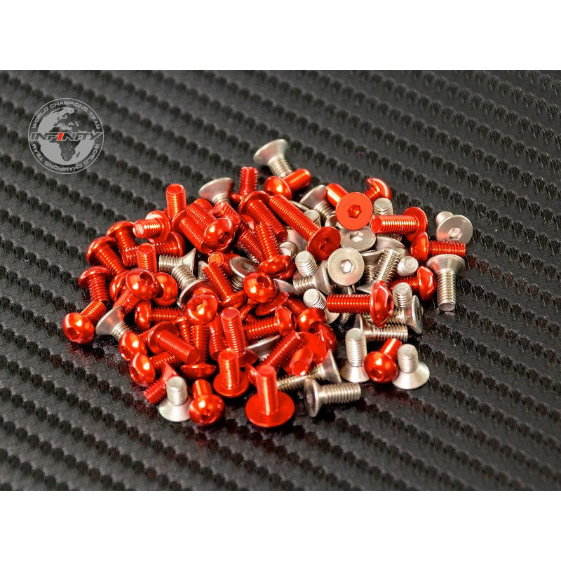 Infinity IF14-2TE ALUMINUM AND TITANIUM SCREW SET (84) T334 - RCXX - rc racing for professionals