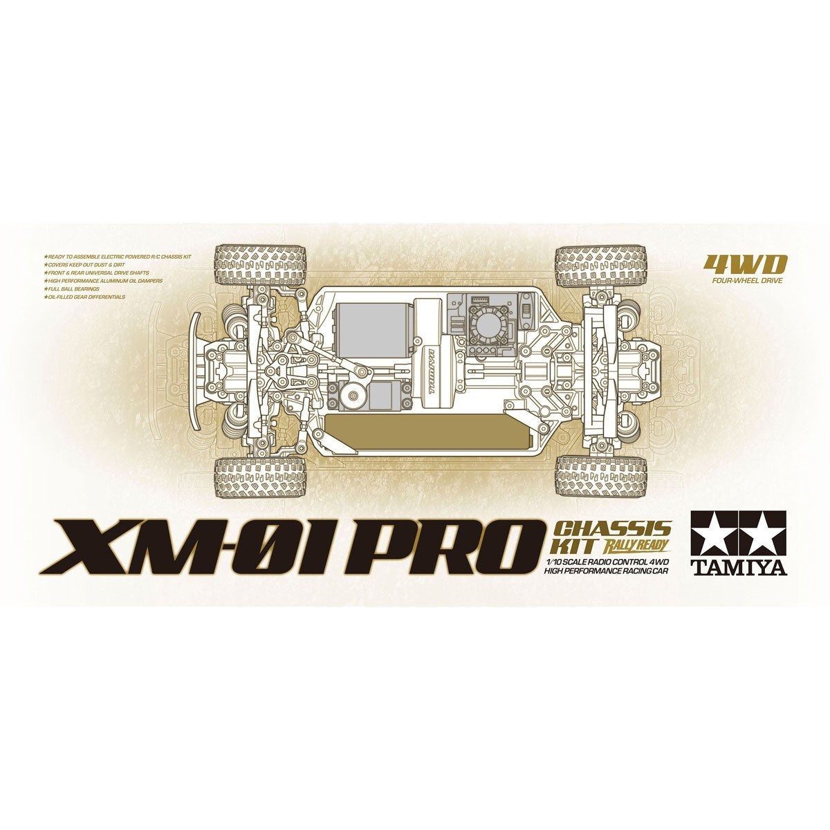 Tamiya 1/10 R/C XM-01 Pro Chassis Kit - 58738