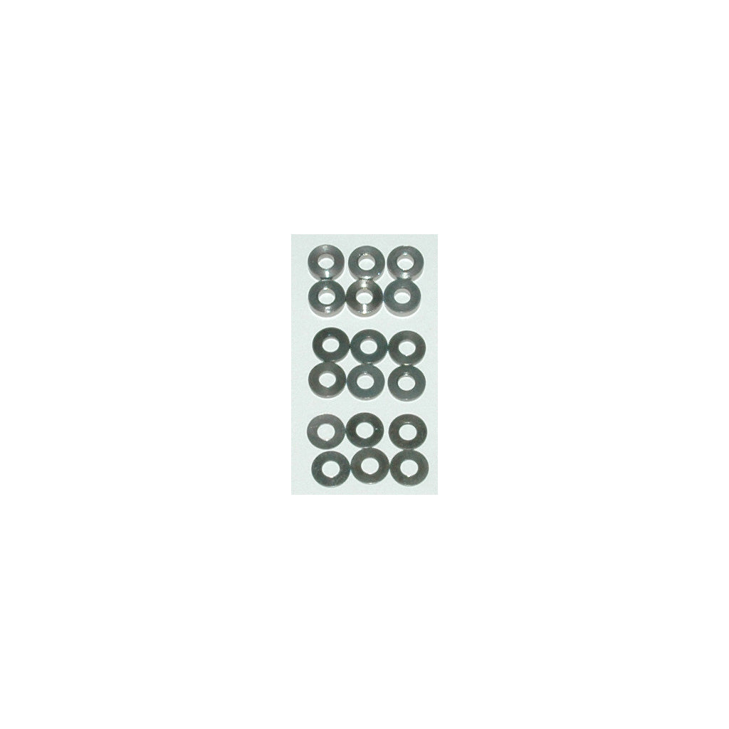 Schumacher SPEED PACK ALLOY SPACERS - M3X7MM 0.5;1;2MM (18) - U3131 - RCXX - rc racing for professionals