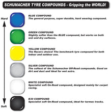 Schumacher Shard - 1/10 4WD Tyres - Yellow - Pre-Glued - U6911