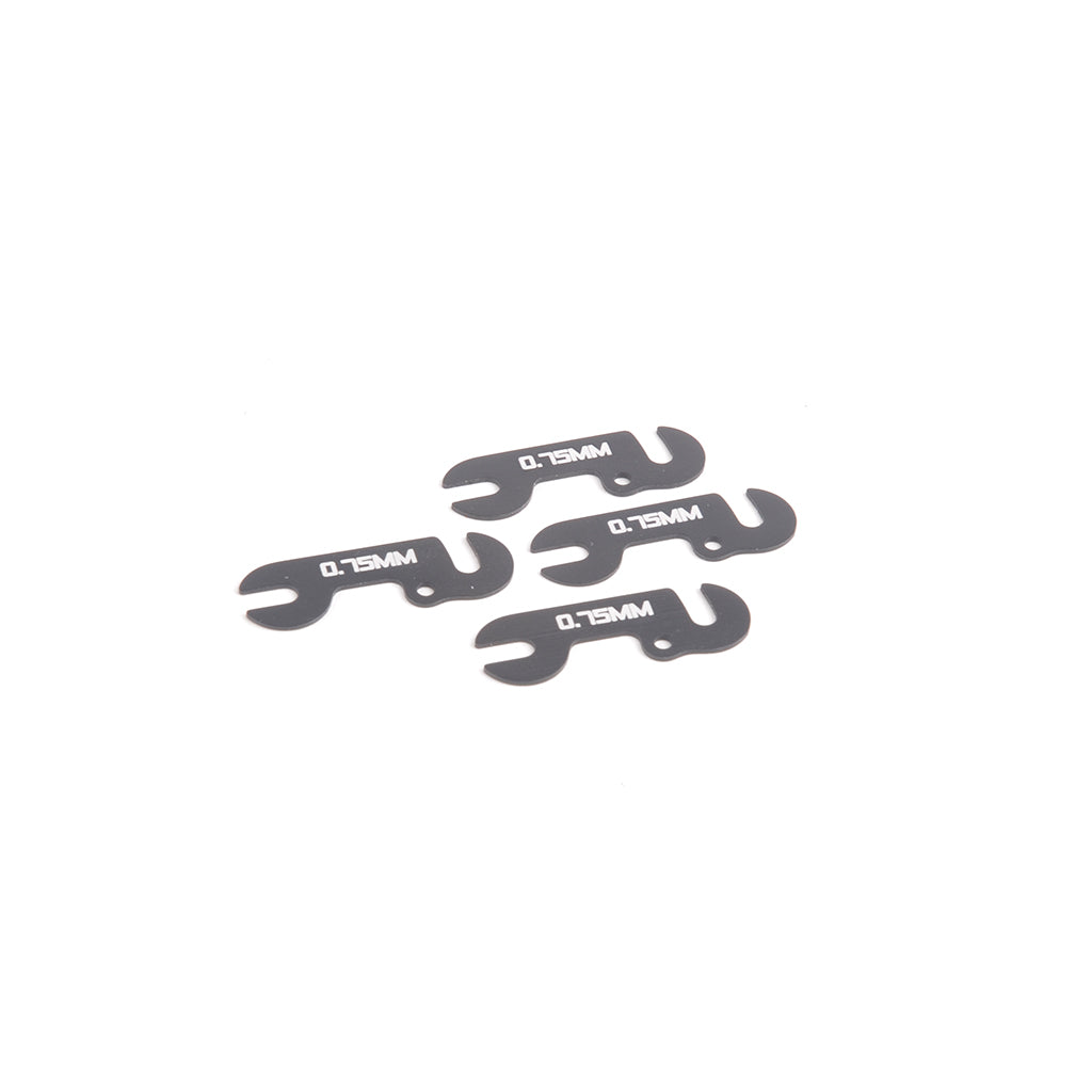 Schumacher ALLOY RIDE HEIGHT SPACER 0.75MM (4) - U7921 - RCXX - rc racing for professionals