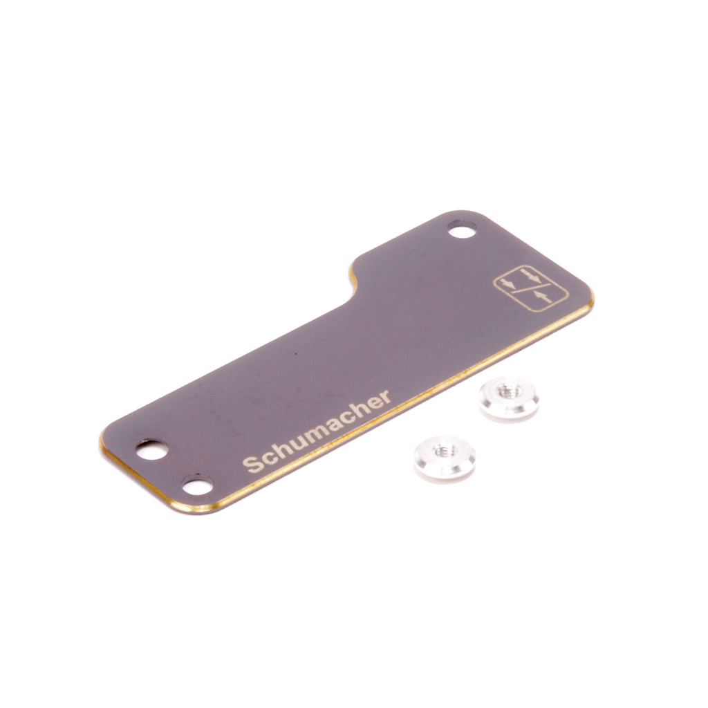 Schumacher BRASS RADIO TRAY (1) - U8386 - RCXX - rc racing for professionals